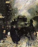 George Wesley Bellows Steaming Streets Sweden oil painting artist